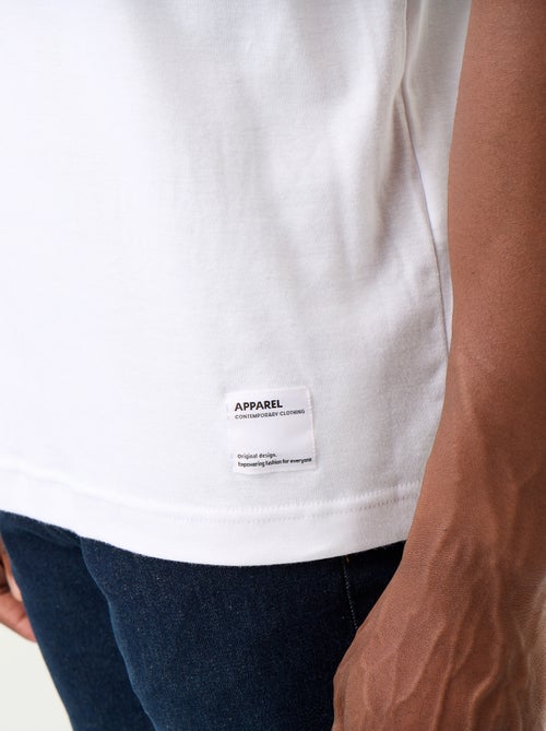 Men's Plain Short-Sleeved Crew Neck T-Shirt - Kiabi
