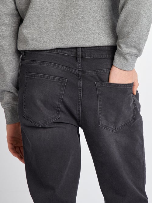 Men's Slim Fit Stretch Cotton Jeans - L38 - Kiabi