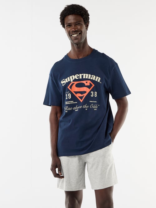 Men's 'Superman' Short Pajama Set - T-shirt & Shorts - Kiabi