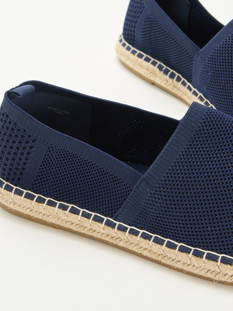 Mesh-Espadrilles Blau - Kiabi