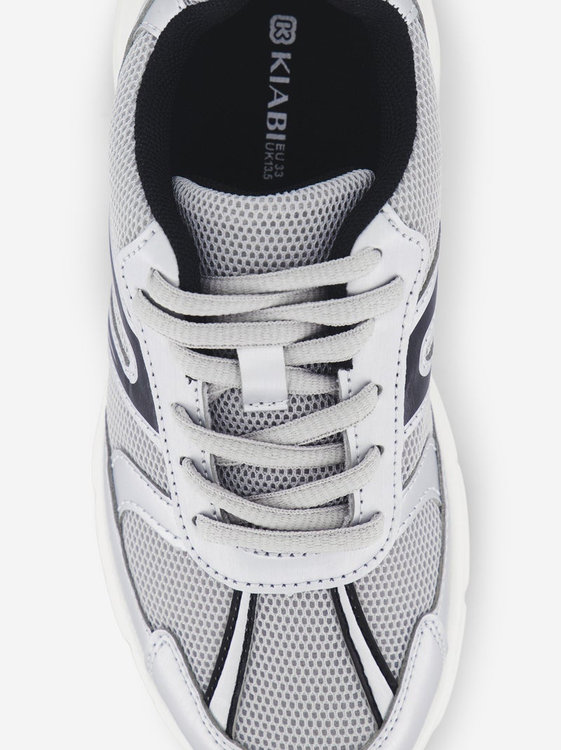 Mesh running sneakers Grey - Kiabi