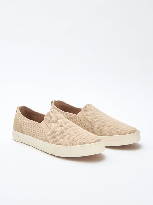 Mesh Slip-On Low Top Sneakers - Kiabi