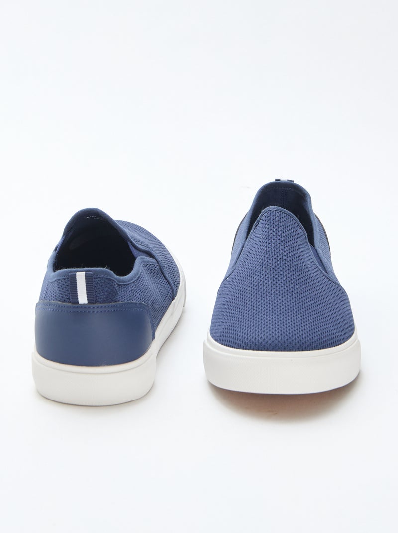 Mesh Slip-On Low-Top Sneakers Blue - Kiabi