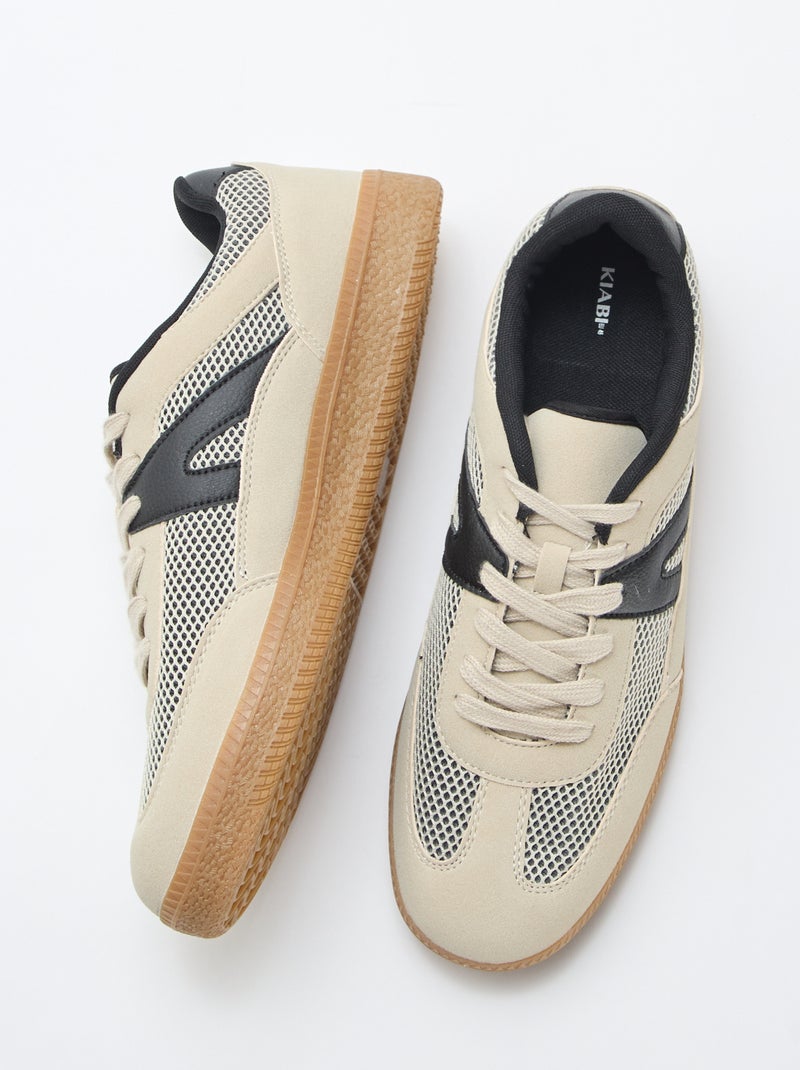 Mesh Sneakers Beige - Kiabi