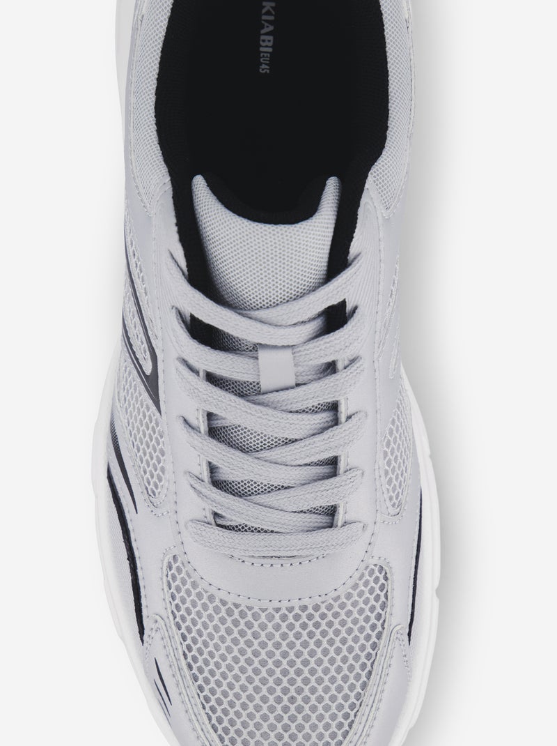 Mesh Sports Trainers Grey - Kiabi