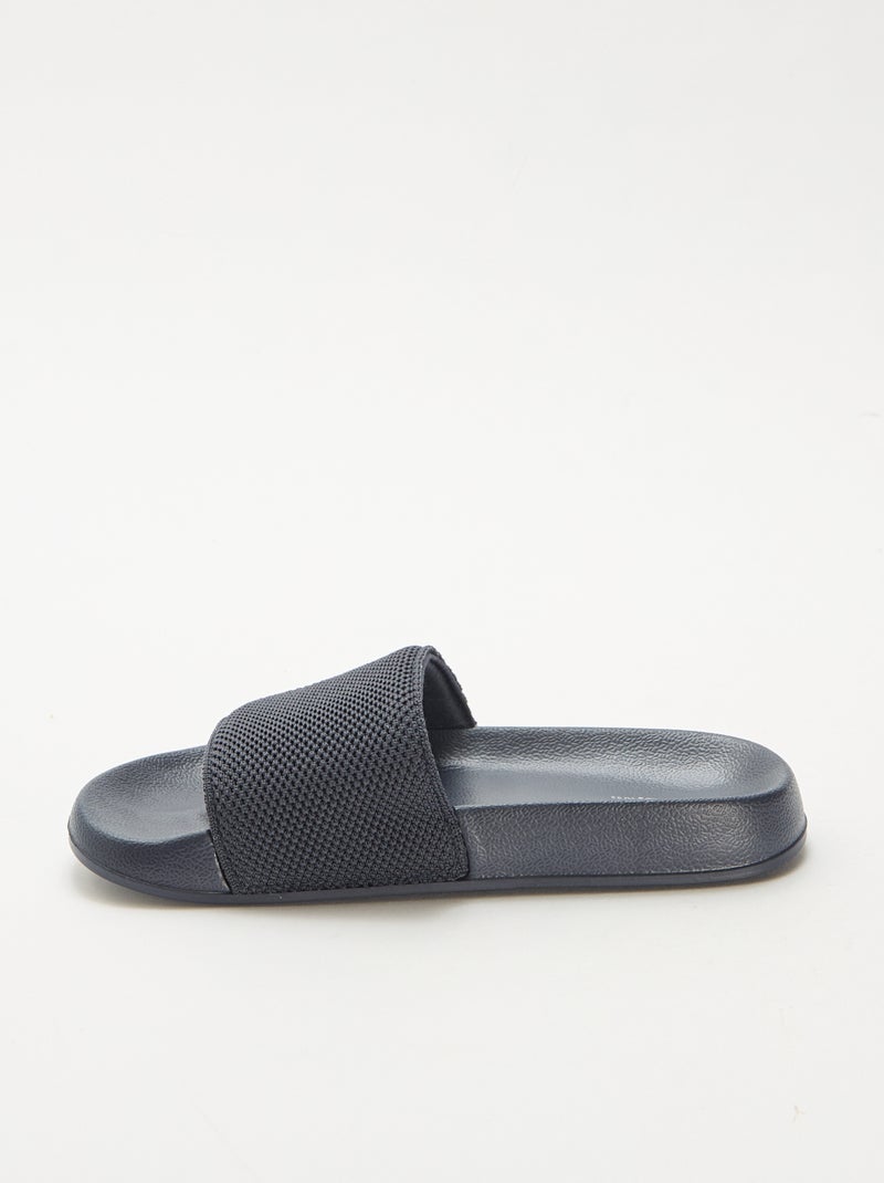 Mesh Strap Pool Slides Blue - Kiabi