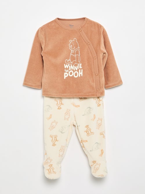 'Mickey Mouse' Velvet 2-Piece Pajama Set - Kiabi
