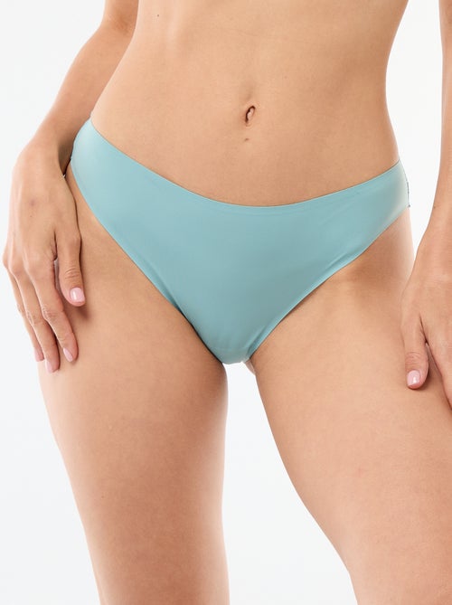 Microfiber and Lace Briefs - Kiabi