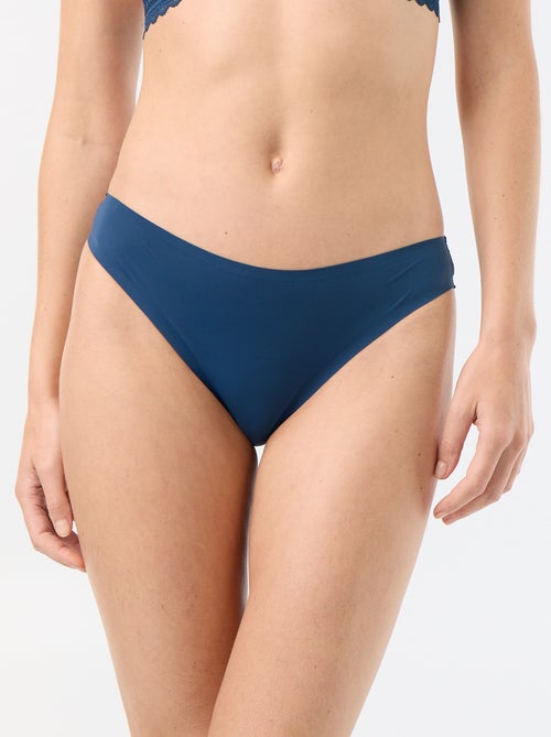 Microfiber and Lace Briefs - Kiabi