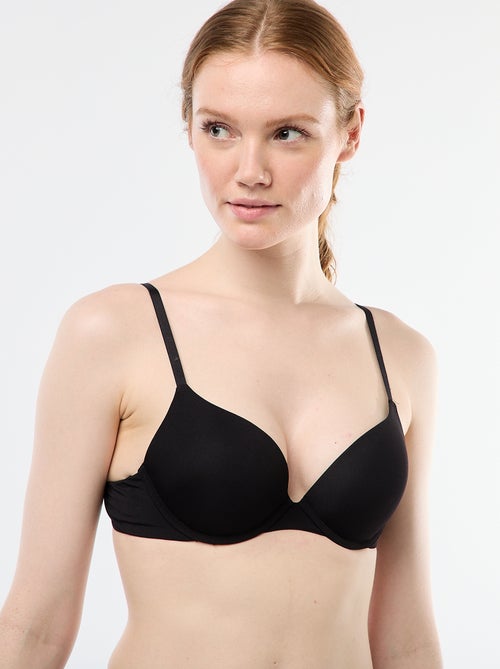Microfibre Invisible Push-Up Bra - Kiabi