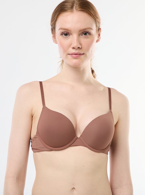 Microfibre Invisible Push-Up Bra - Kiabi