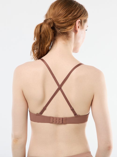 Microfibre Invisible Push-Up Bra - Kiabi