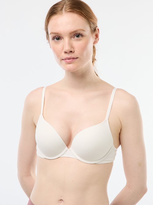 Microfibre Invisible Push-Up Bra - Kiabi