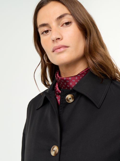 Mid-length trench coat with inner lining - Kiabi