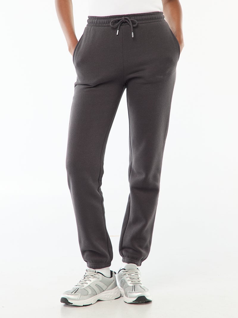 Mid-rise sports joggers Black - Kiabi