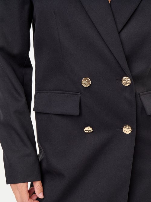Midi blazer dress with gold-tone buttons - Kiabi