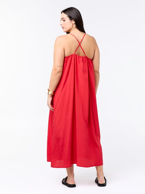 Midi dress with adjustable straps - Kiabi