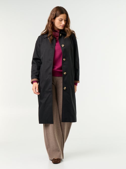 Midi-Trenchcoat mit Innenfutter - Kiabi