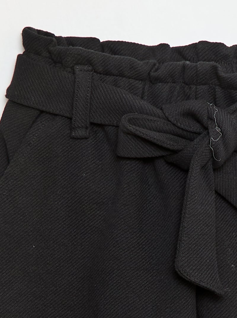 Milano-Shorts mit Gürtel Schwarz - Kiabi
