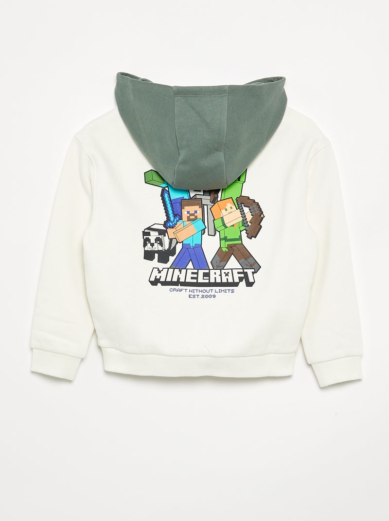 'Minecraft' Hoodie White - Kiabi
