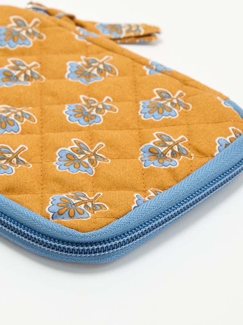 Mini pochette matelassée Jaune moutarde - Kiabi