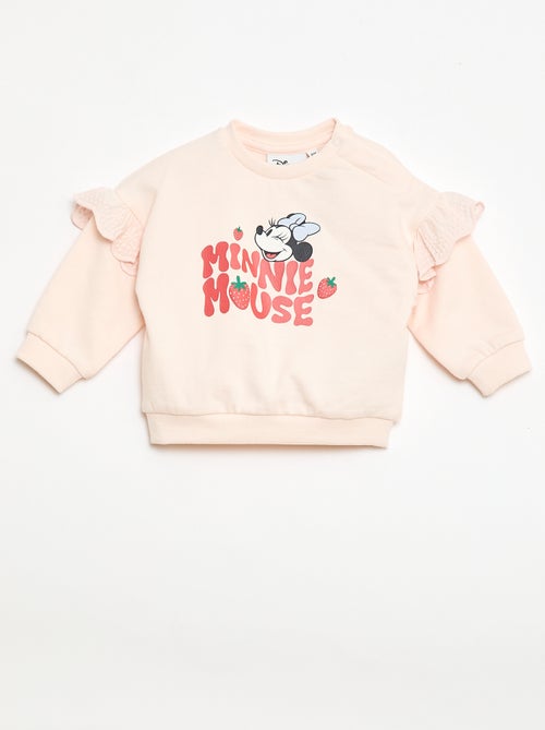 Minnie Disney Long-Sleeved Sweatshirt with Embroidered Ruffles - Kiabi