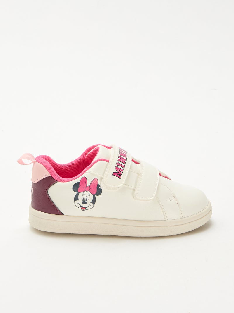 Minnie Hook-and-Loop Sneakers White - Kiabi