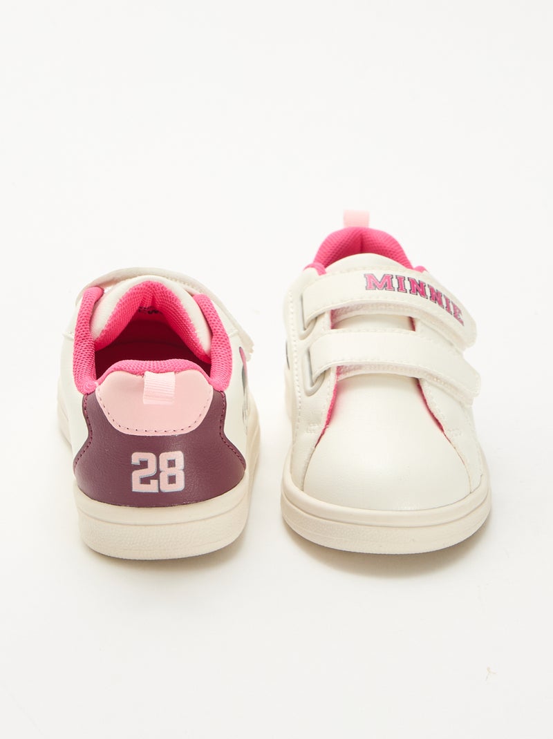 Minnie Hook-and-Loop Sneakers White - Kiabi