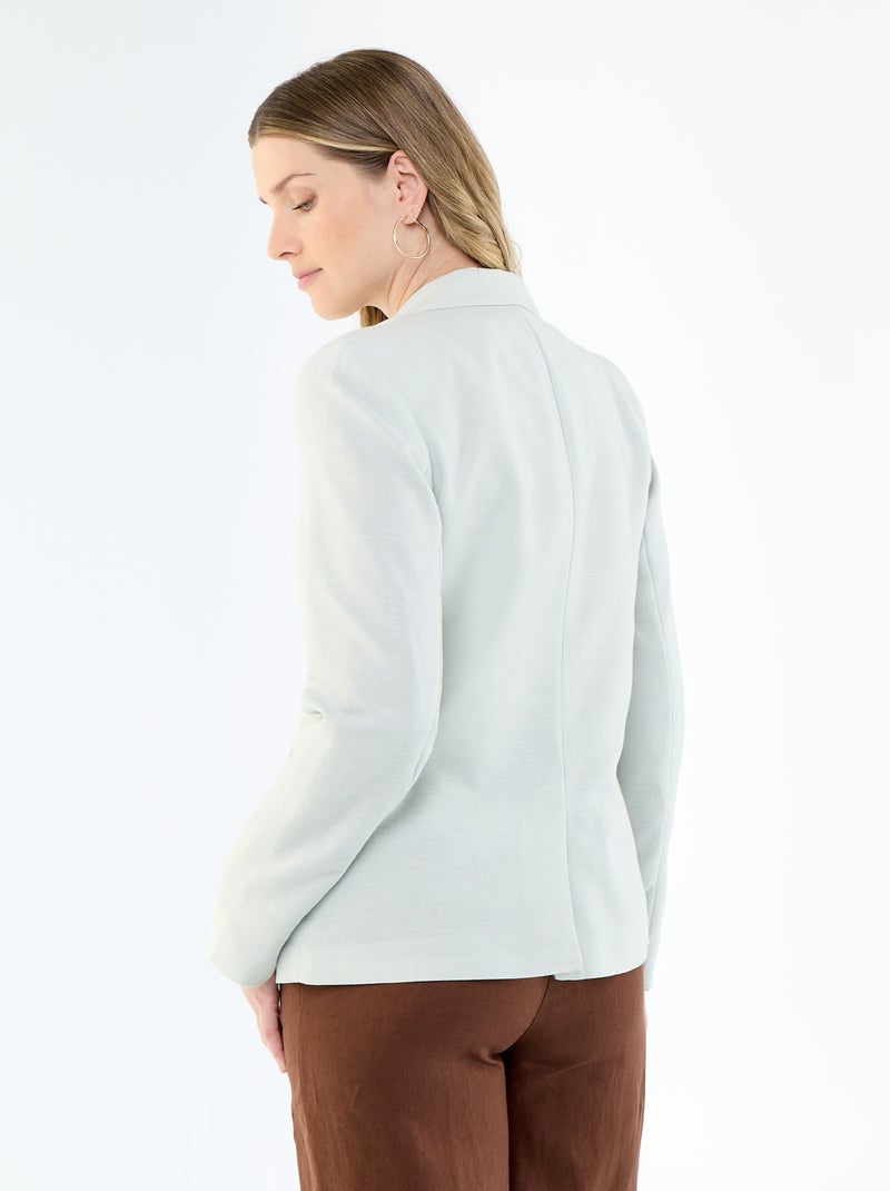 Mittellange Blazerjacke Blau - Kiabi