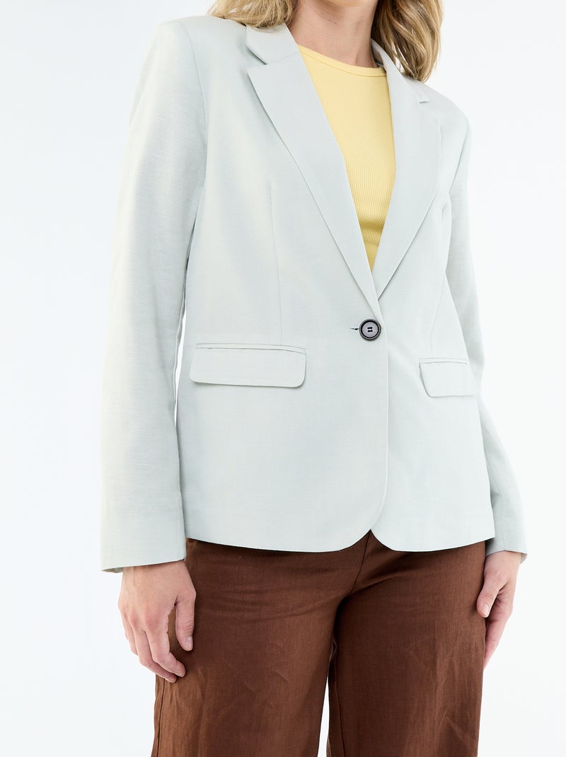 Mittellange Blazerjacke Blau - Kiabi