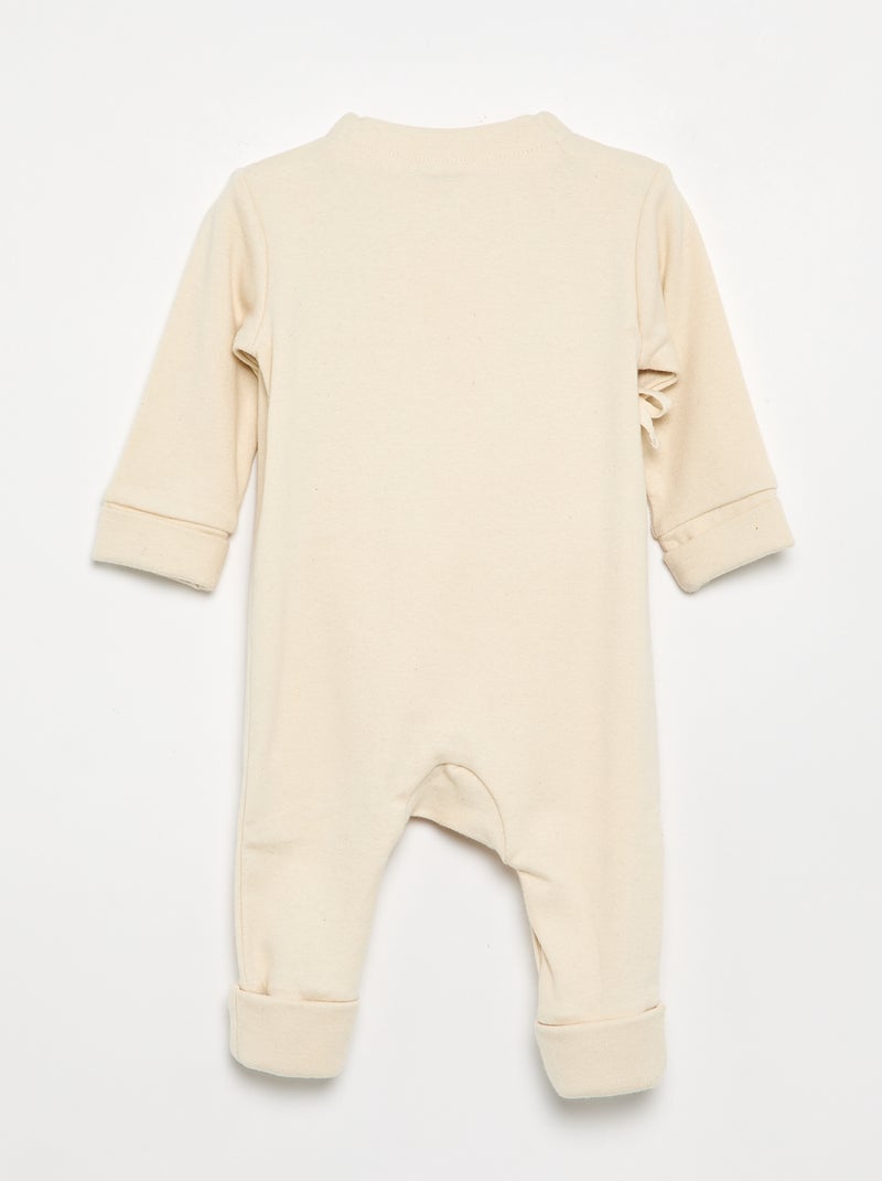 Mitwachsender Schlafanzug – Kollektion für leichtes Anziehen Beige - Kiabi