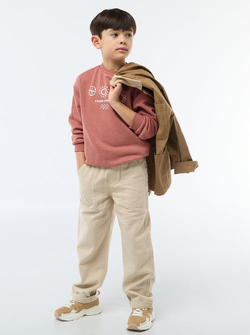 Mixed Linen Trousers - Kiabi