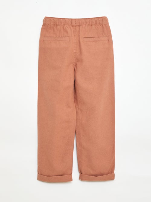 Mixed Linen Trousers - Kiabi