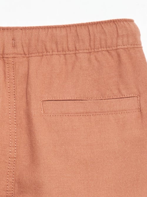 Mixed Linen Trousers - Kiabi