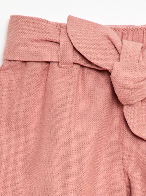 Mixed Linen Trousers - Kiabi