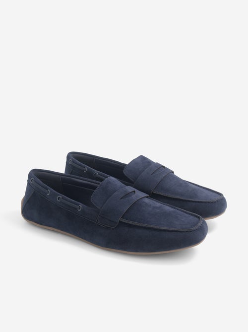 Mocassins bateau en suédine - Kiabi