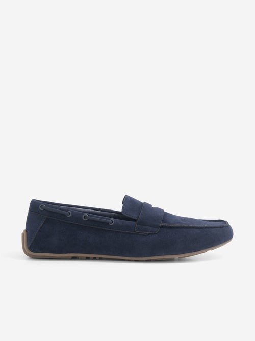 Mocassins bateau en suédine - Kiabi