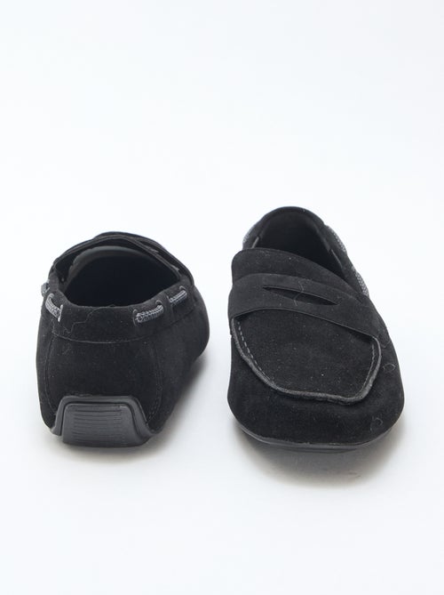 Mocassins bateau en suédine unie - Kiabi