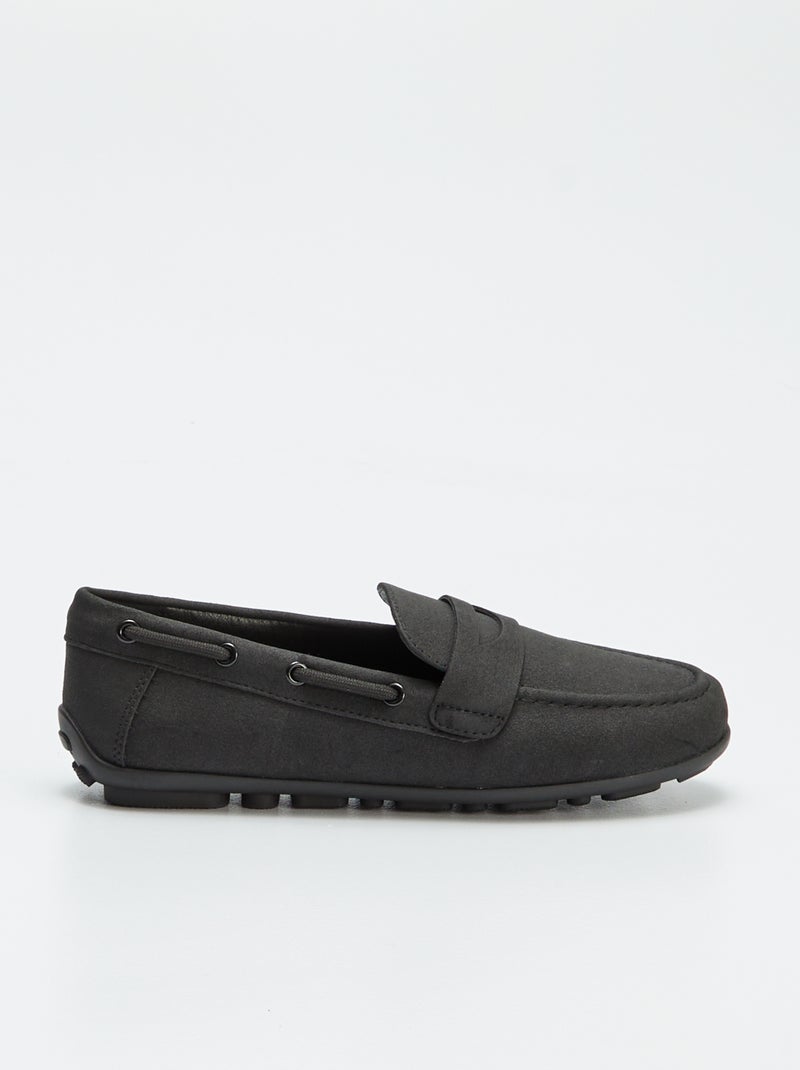 Mocassins bateaux unis Noir - Kiabi