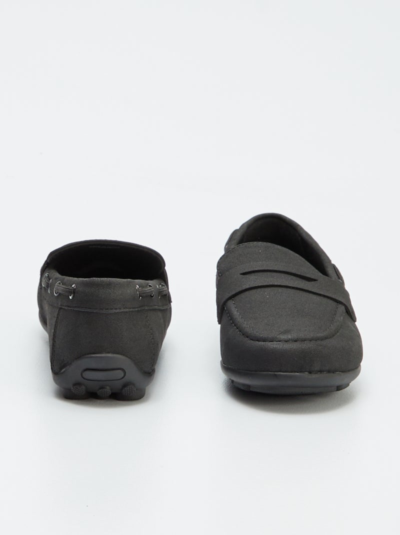 Mocassins bateaux unis Noir - Kiabi