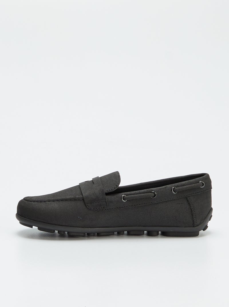 Mocassins bateaux unis Noir - Kiabi