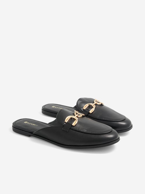 Moccasin-style mule slippers - Kiabi