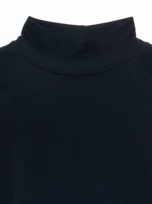 Mock neck wool blend T-shirt - Kiabi