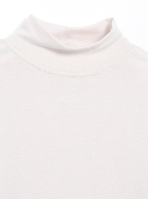 Mock neck wool blend T-shirt - Kiabi