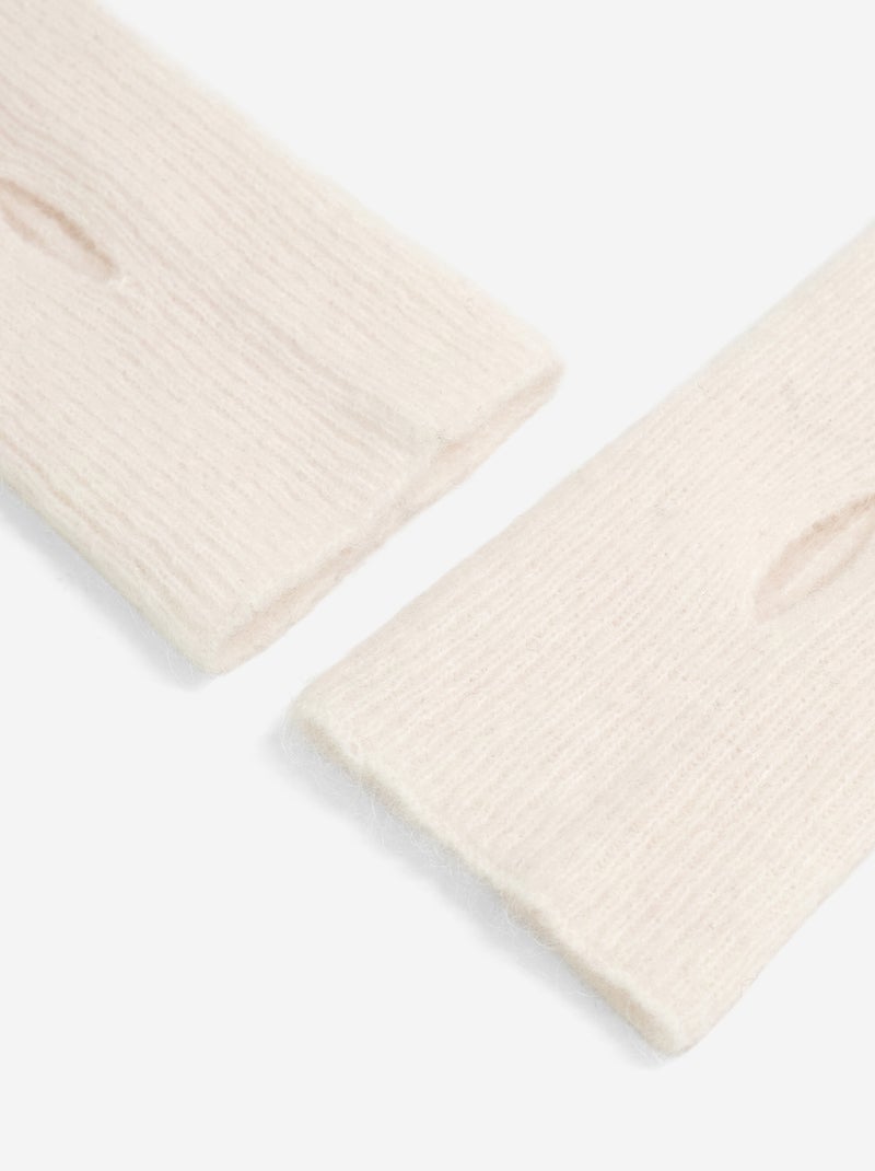 Mohair-Stulpen Beige - Kiabi