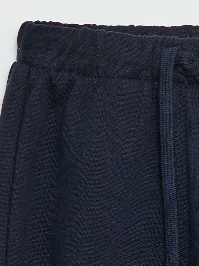 Molton-Jogginghose Blau - Kiabi