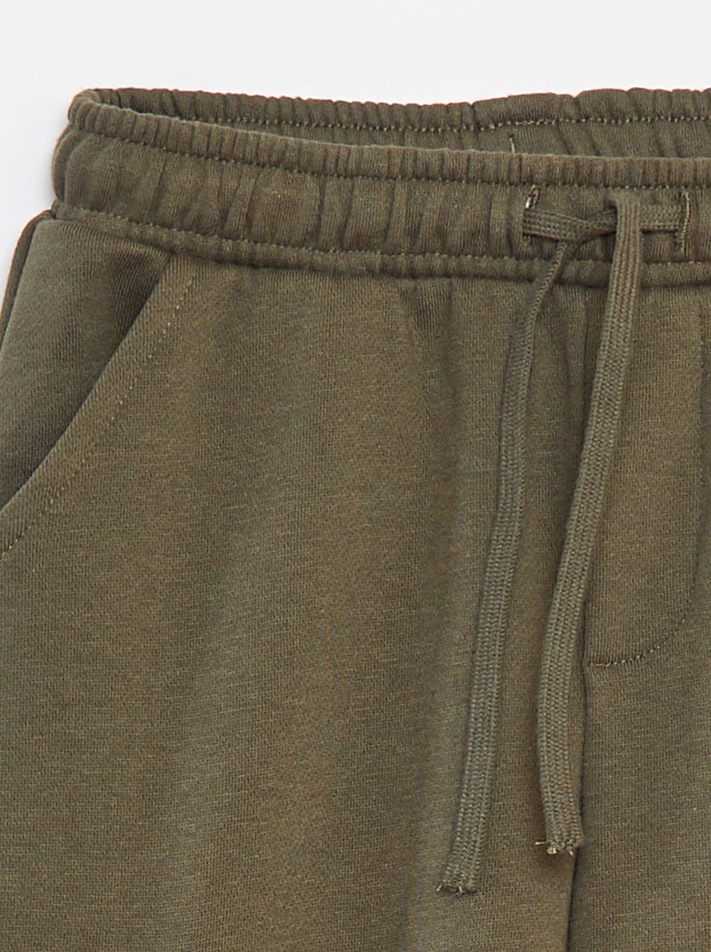 Molton-Jogginghose mit Taschen Khaki - Kiabi