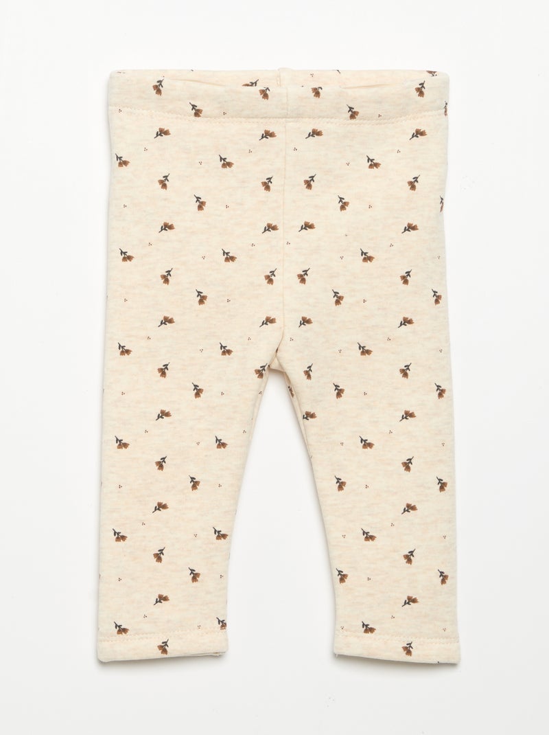Molton-Leggings Beige - Kiabi