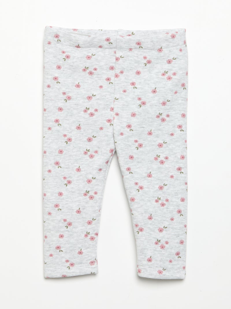 Molton-Leggings Grau - Kiabi
