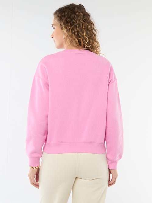 Molton-Sweatshirt mit Botschaft - Kiabi